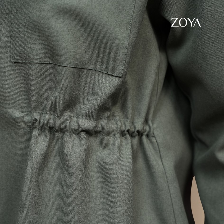 Zoya Utility Zipper Jacket Z01 Officewear - Jacket Outwear - Bahan Poly Twill