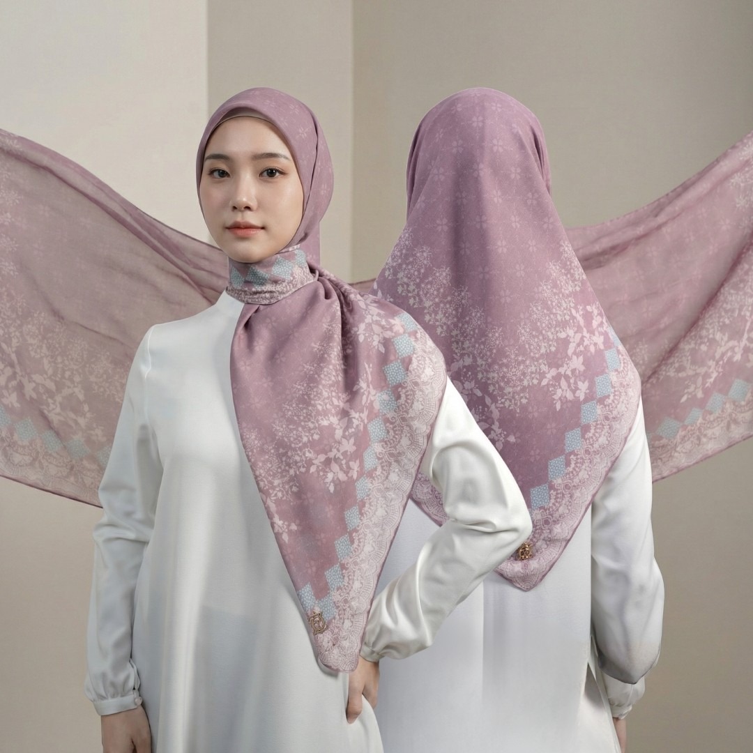 Zoya - Vera Print Scarf - Kerudung Hijab Segi Empat Motif Premium - Box