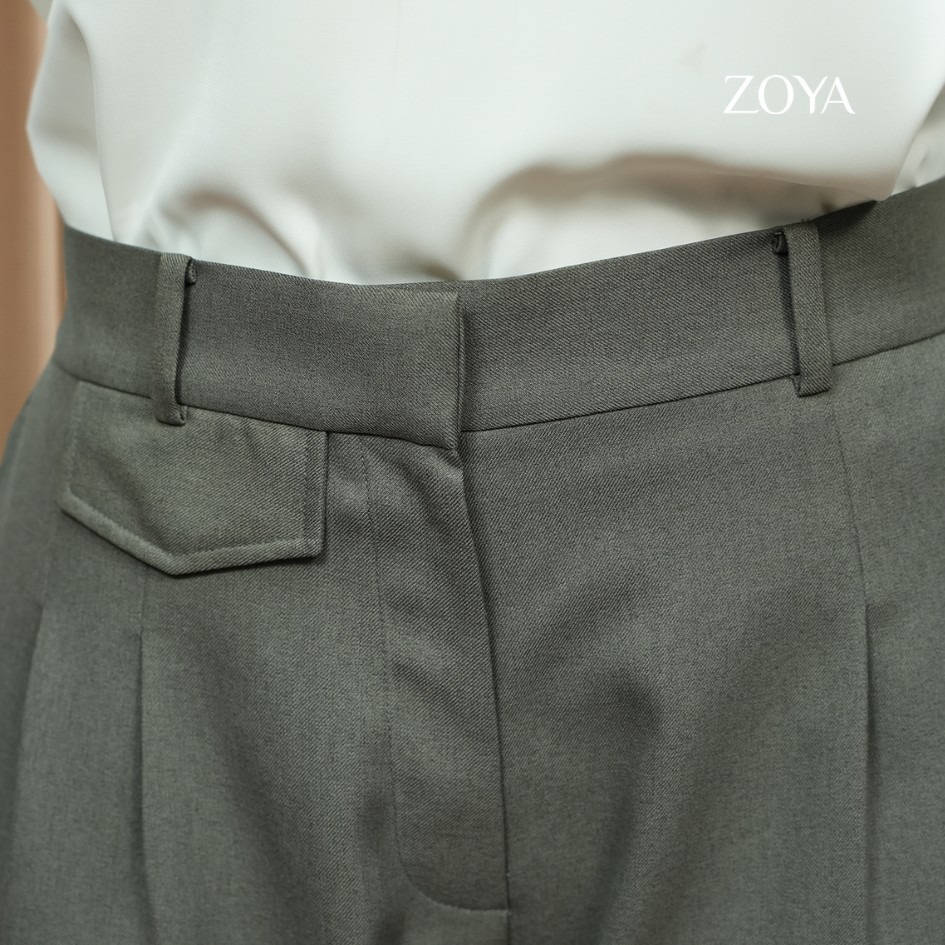 Zoya Wide Tailored Pants WT Z01 - Celana Wanita - Bahan Poly Twill