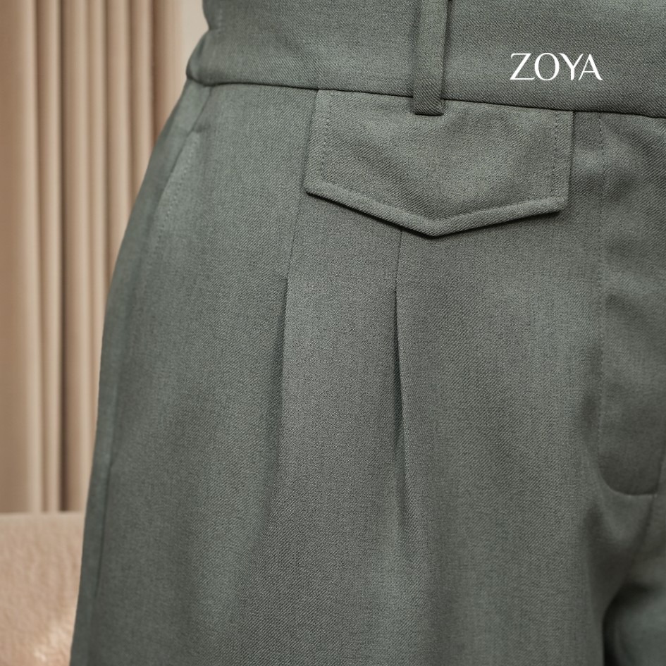 Zoya Wide Tailored Pants WT Z01 - Celana Wanita - Bahan Poly Twill