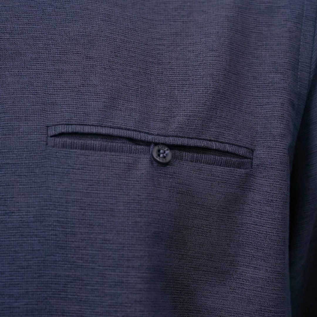 Waiz Menswear - Baju Koko Pria Lengan Panjang - Bahan Int Rami