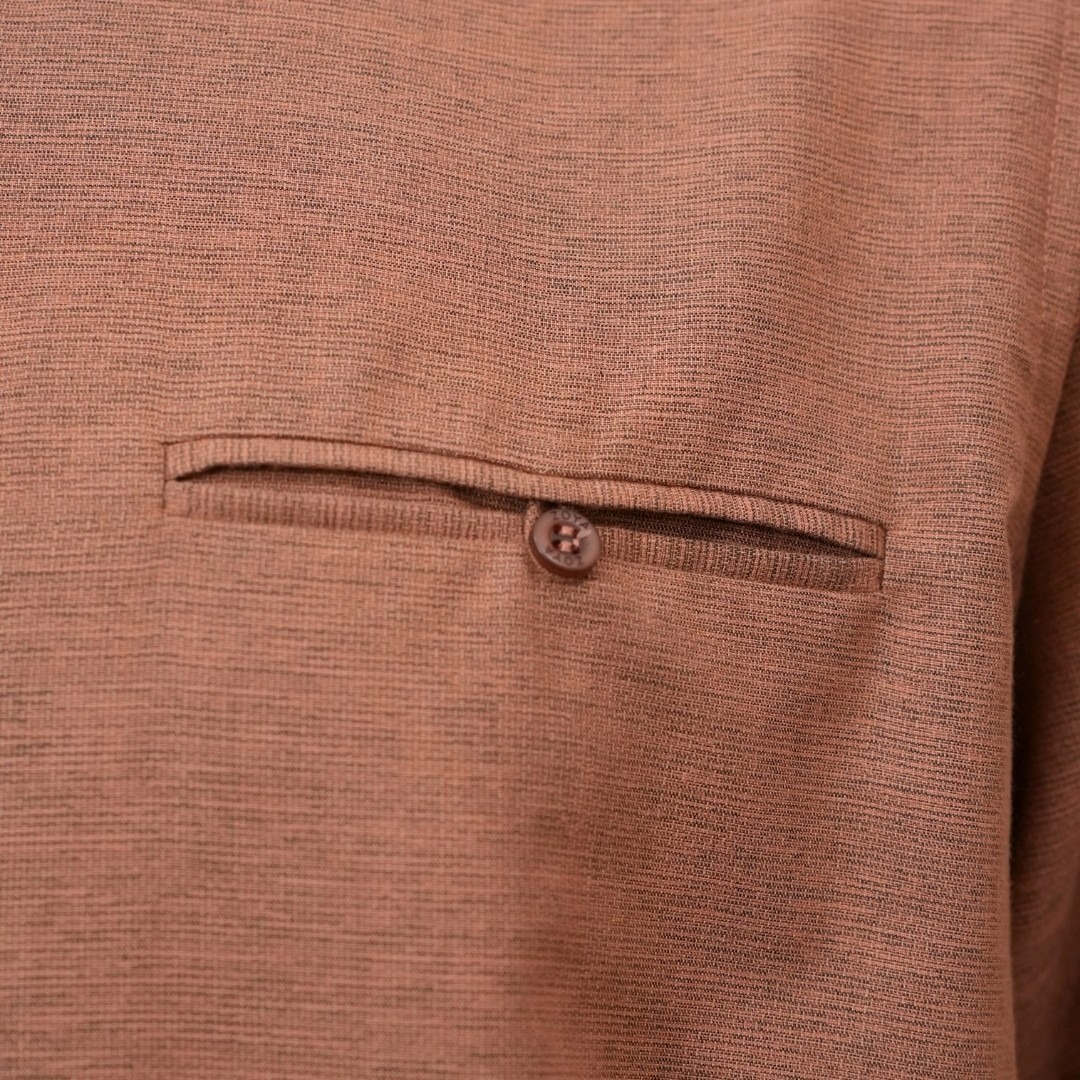 Waiz Menswear - Baju Koko Pria Lengan Panjang - Bahan Int Rami