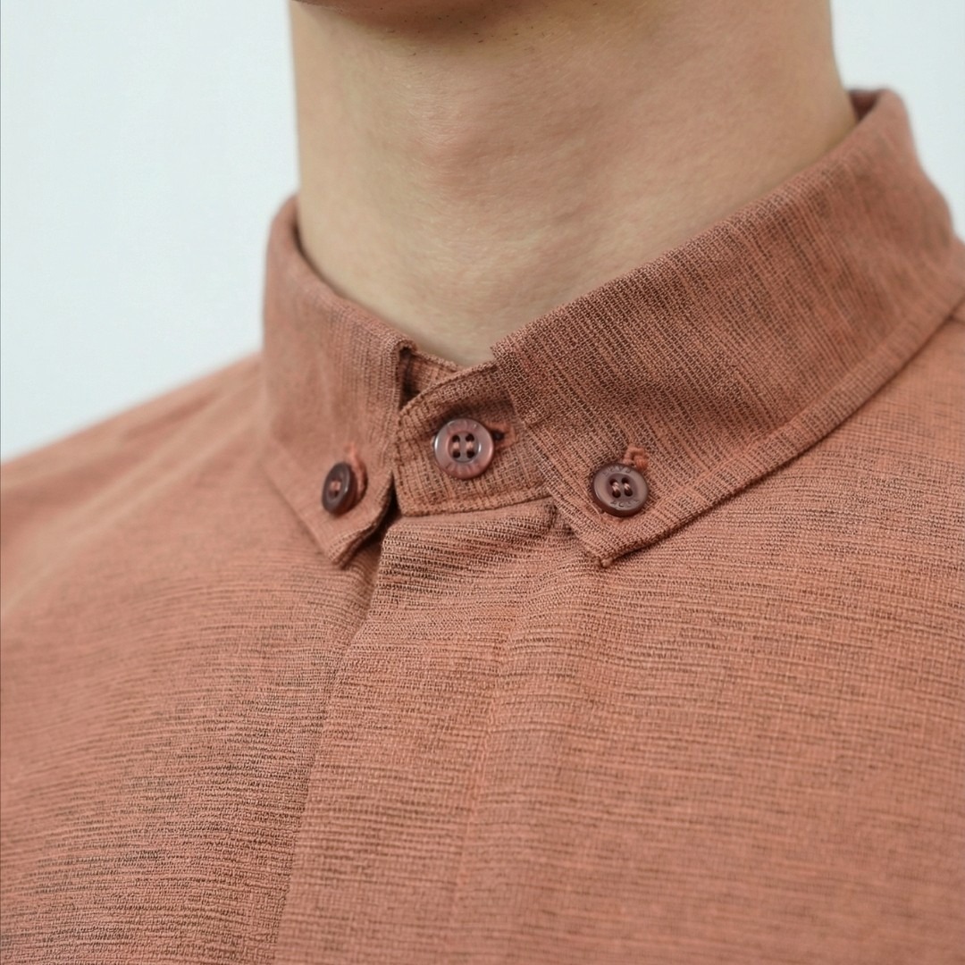 Waiz Menswear - Baju Koko Pria Lengan Panjang - Bahan Int Rami