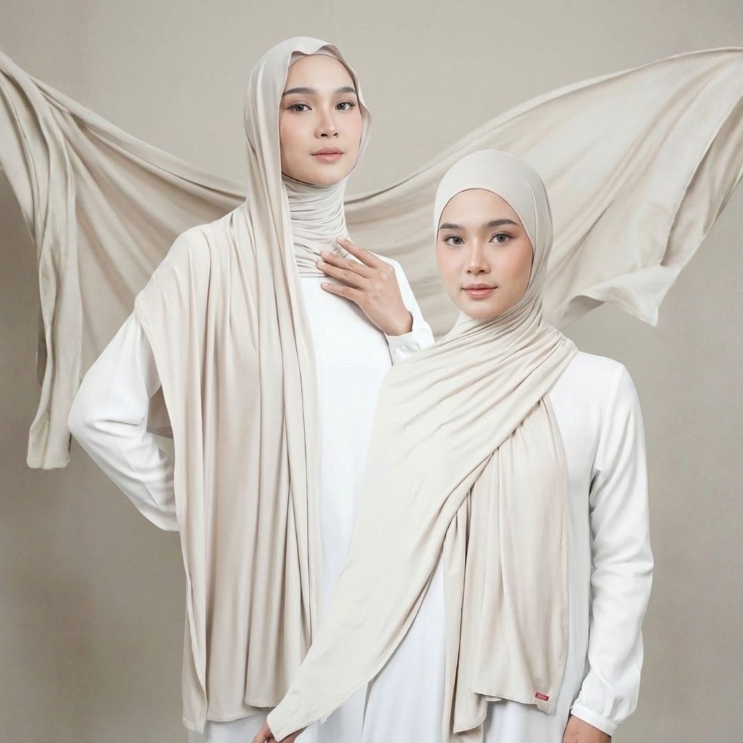 Zoya Pashmina Zohra - Hijab Pashmina Polos - Bahan Viscose Spandex