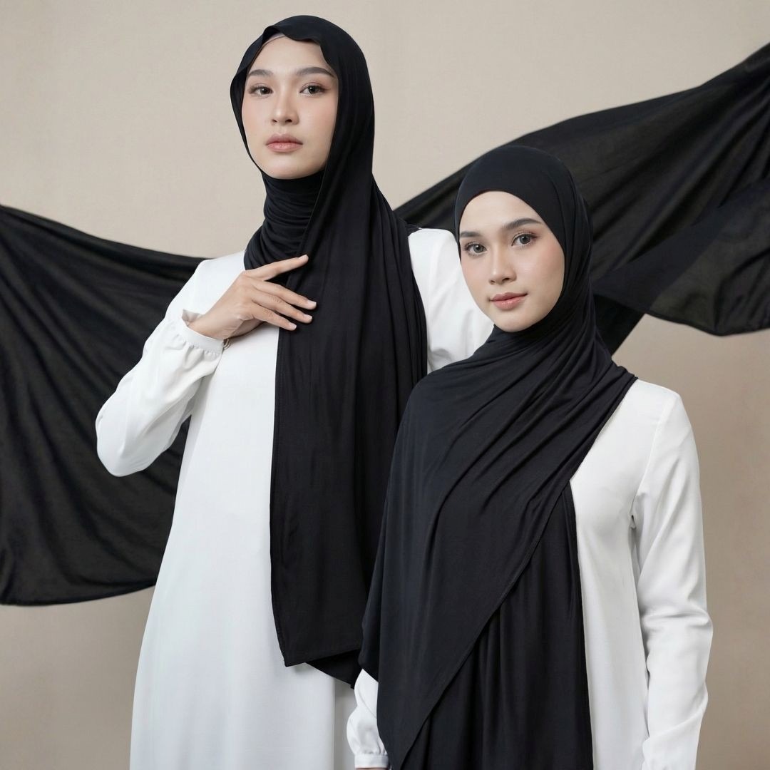Zoya Pashmina Zohra - Hijab Pashmina Polos - Bahan Viscose Spandex