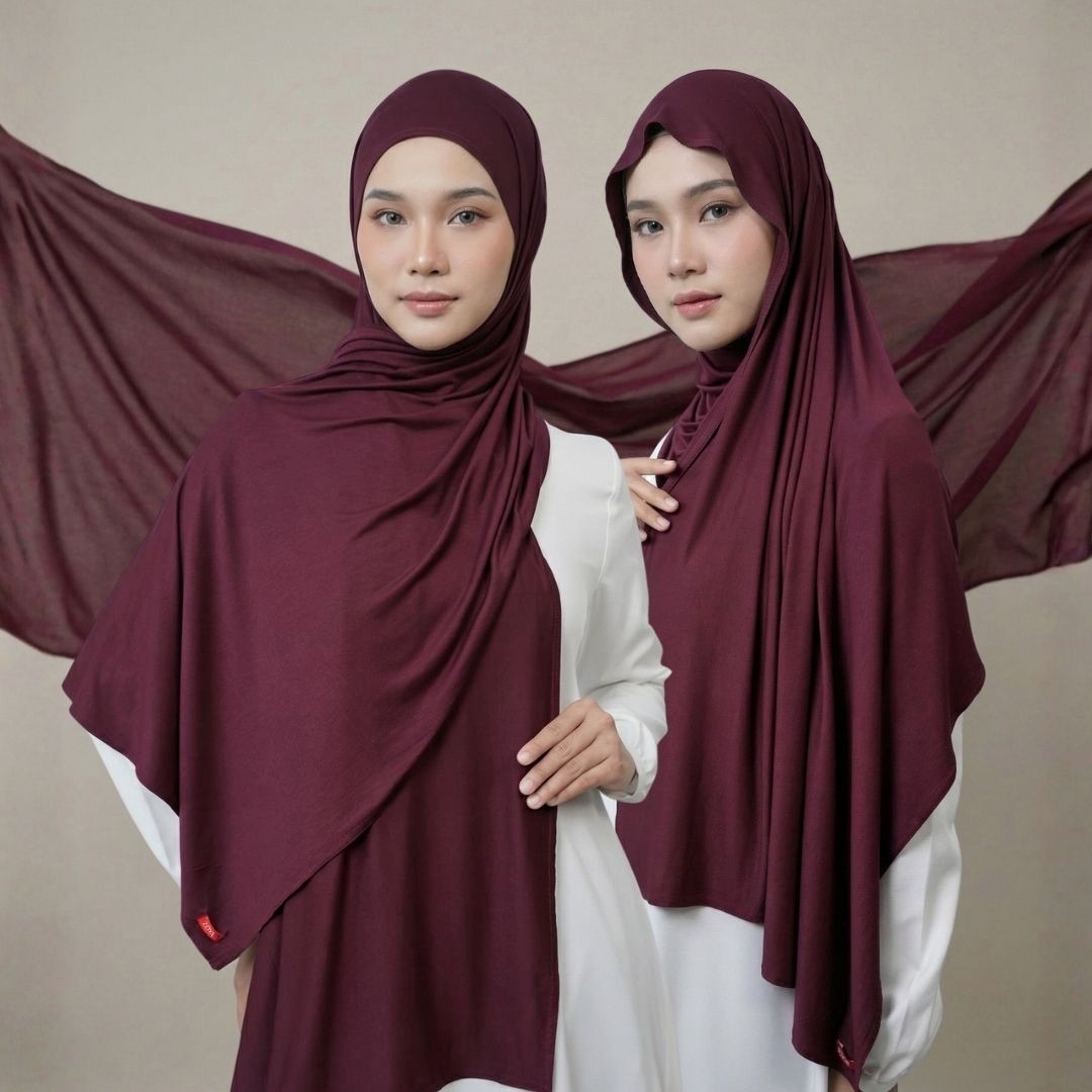 Zoya Pashmina Zohra - Hijab Pashmina Polos - Bahan Viscose Spandex