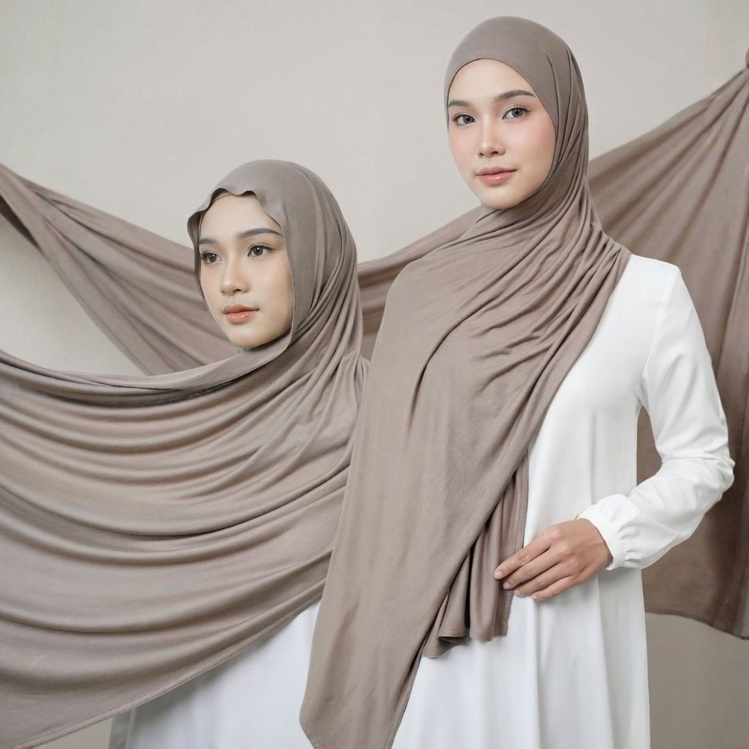Zoya Pashmina Zohra - Hijab Pashmina Polos - Bahan Viscose Spandex