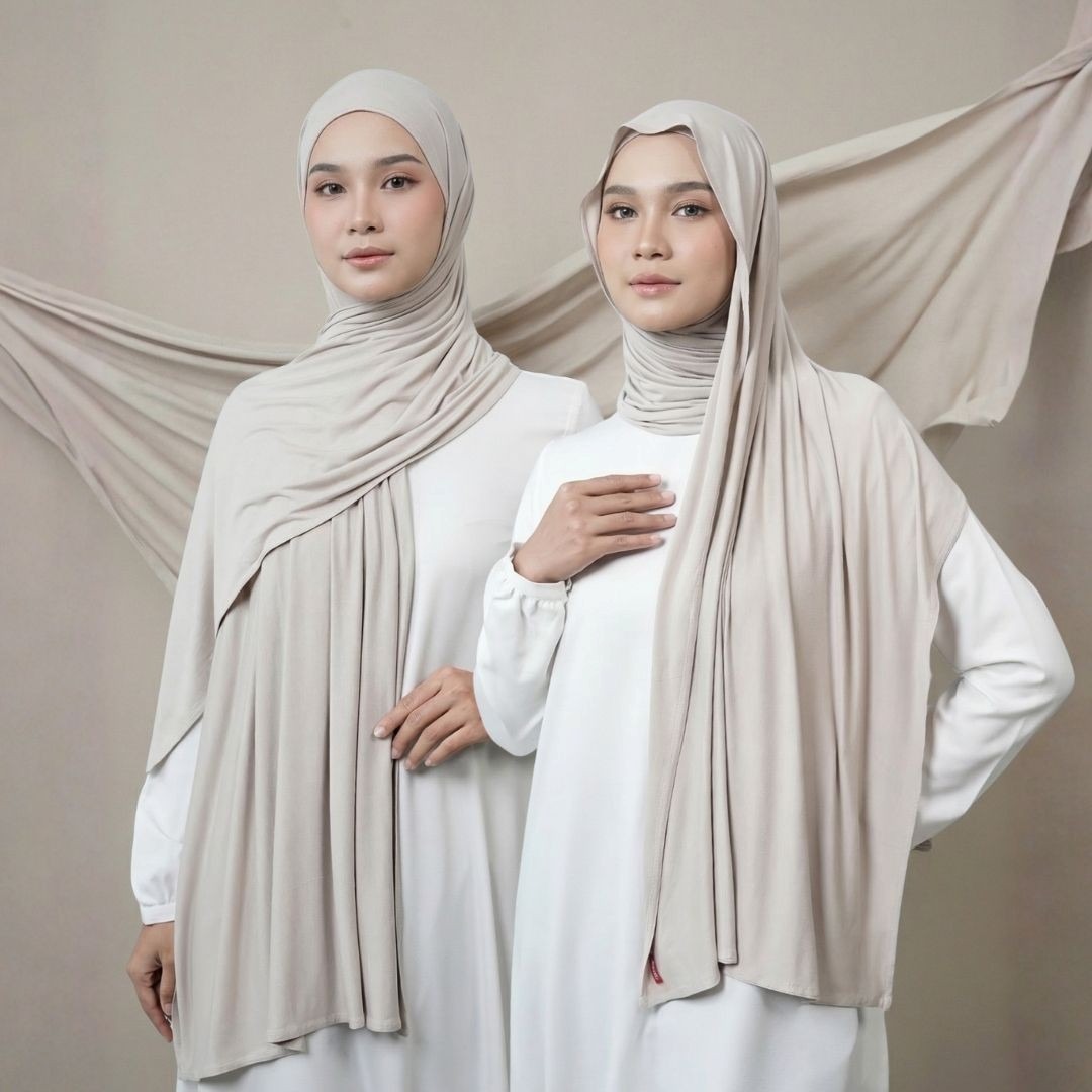 Zoya Pashmina Zohra - Hijab Pashmina Polos - Bahan Viscose Spandex