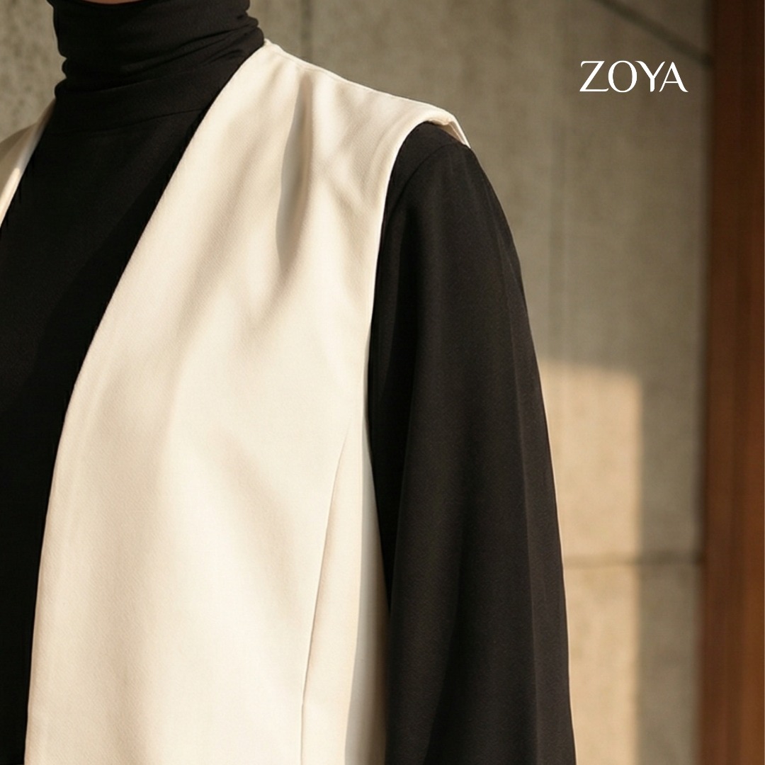 Zoya Basic Vest BV-Z01 - Vest Outer Wanita - Bahan Poly Twill
