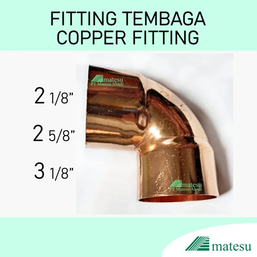 Image of Copper Elbow Uk. 2-1/8" 2-5/8" 3-1/8"