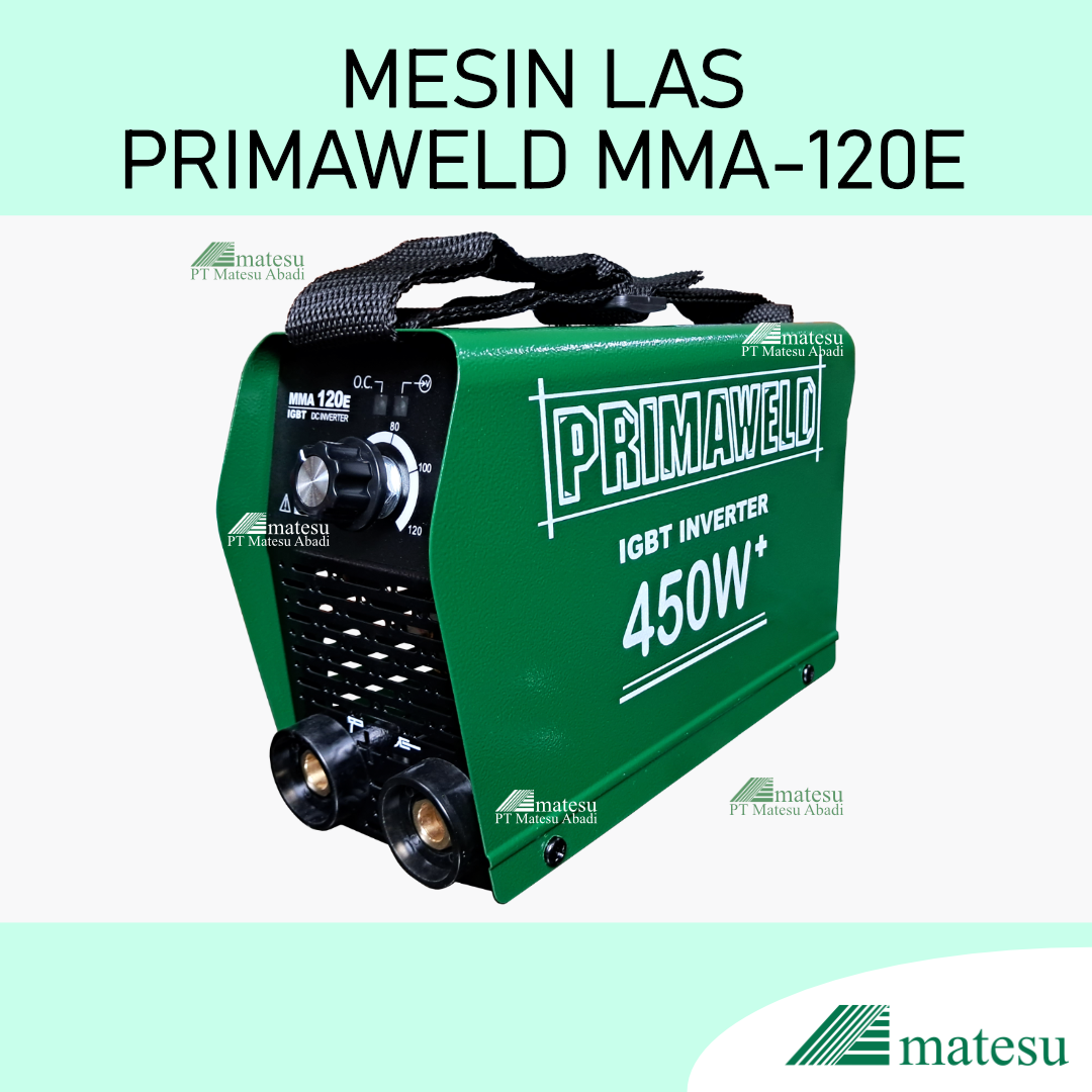PRIMAWELD Mesin Las Inverter MMA-120E 450watt Welding Equipment
