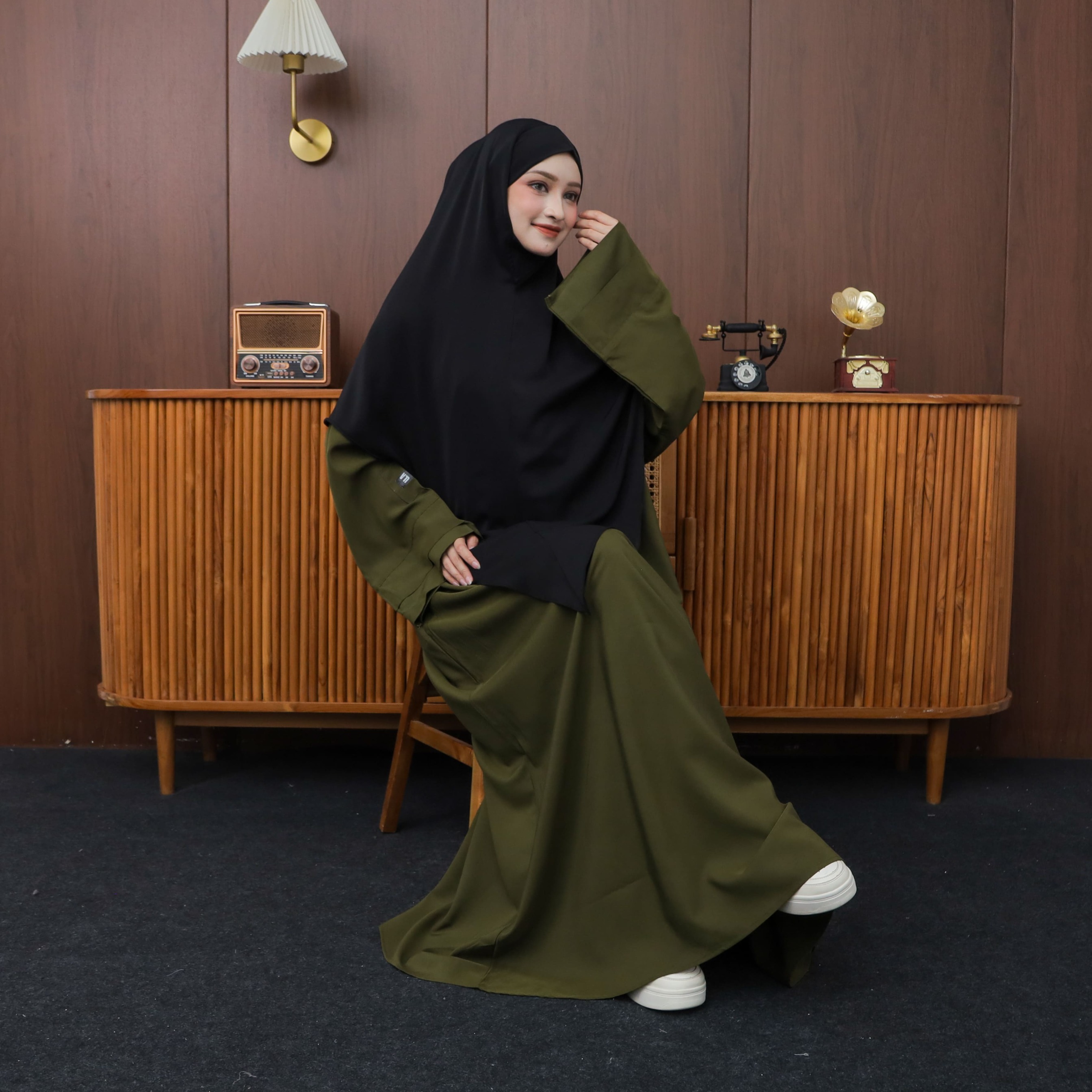 Ummu Alfatih Hanah Abaya Tencel