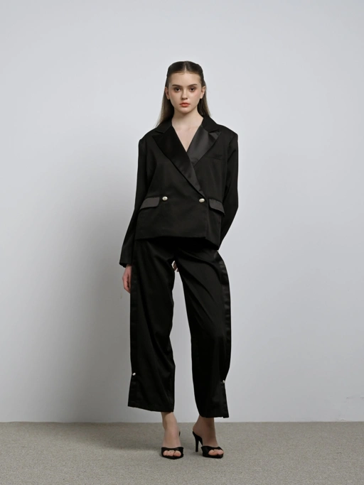 Image of Pearl Pearl Straight Pants with Pleats