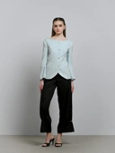 Pearl Pearl Straight Pants with Pleats