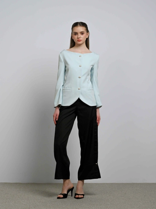 Image of Pearl Pearl Straight Pants with Pleats