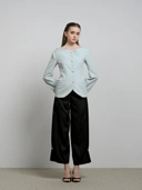 House Code Boat Neck Tailored Waist Jacket