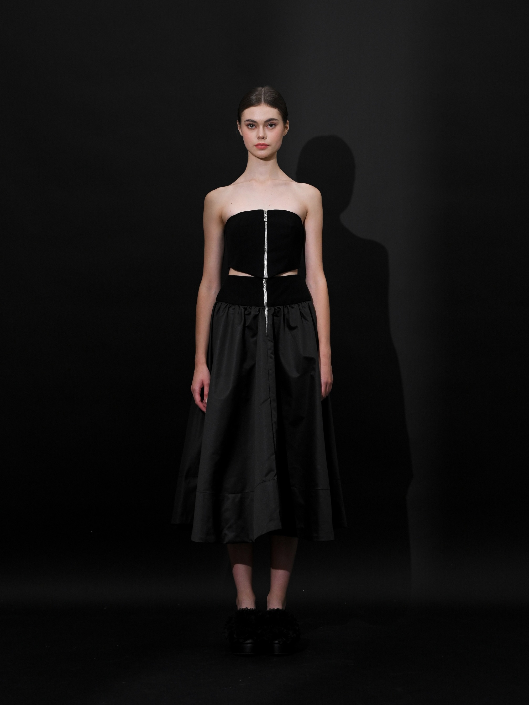 Nocturne Tafetta Two-Way Skirt