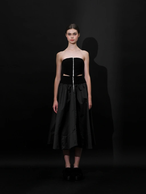 Image of Nocturne V-Waist Cut Bustier