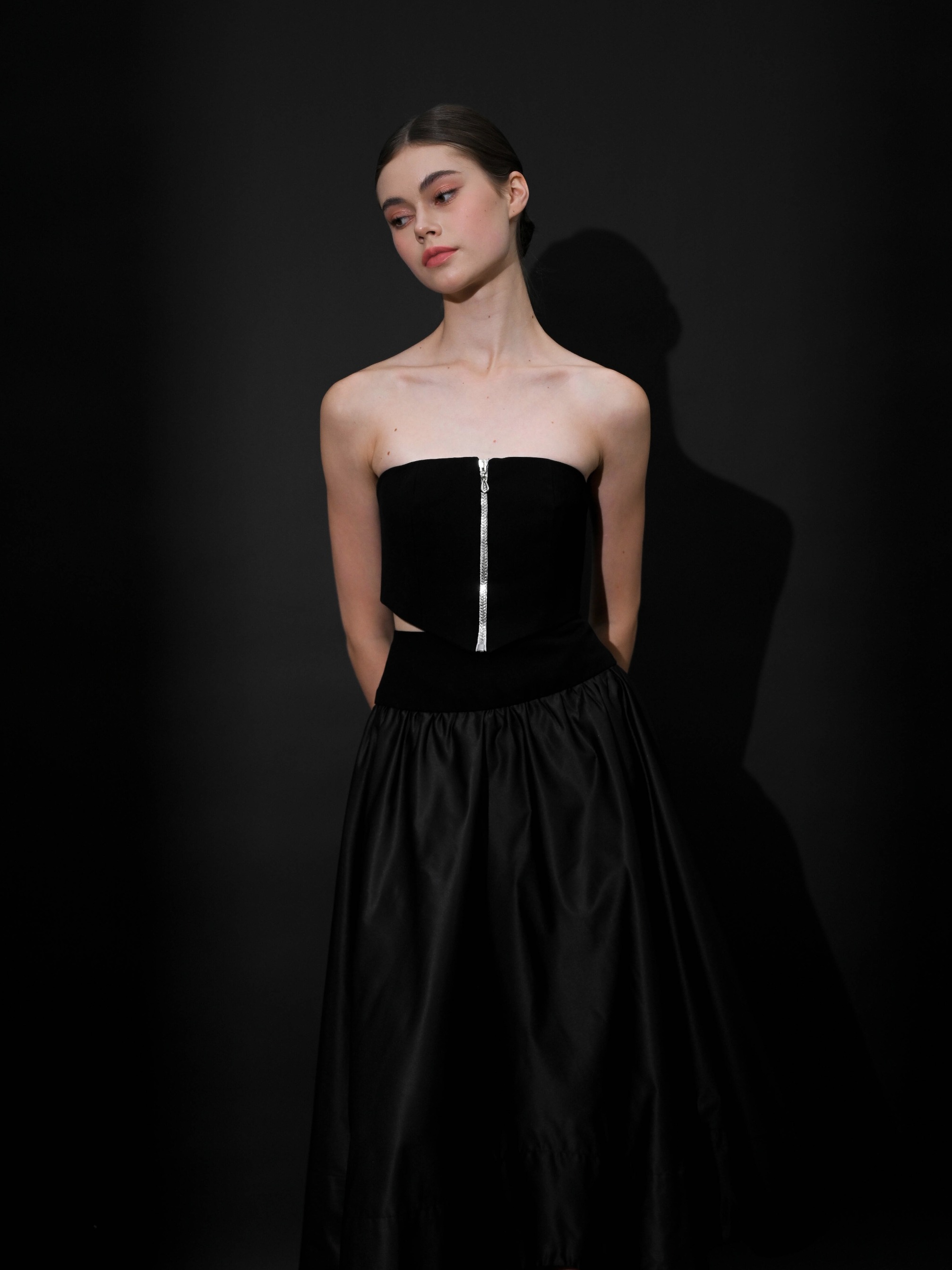 Nocturne Tafetta Two-Way Skirt