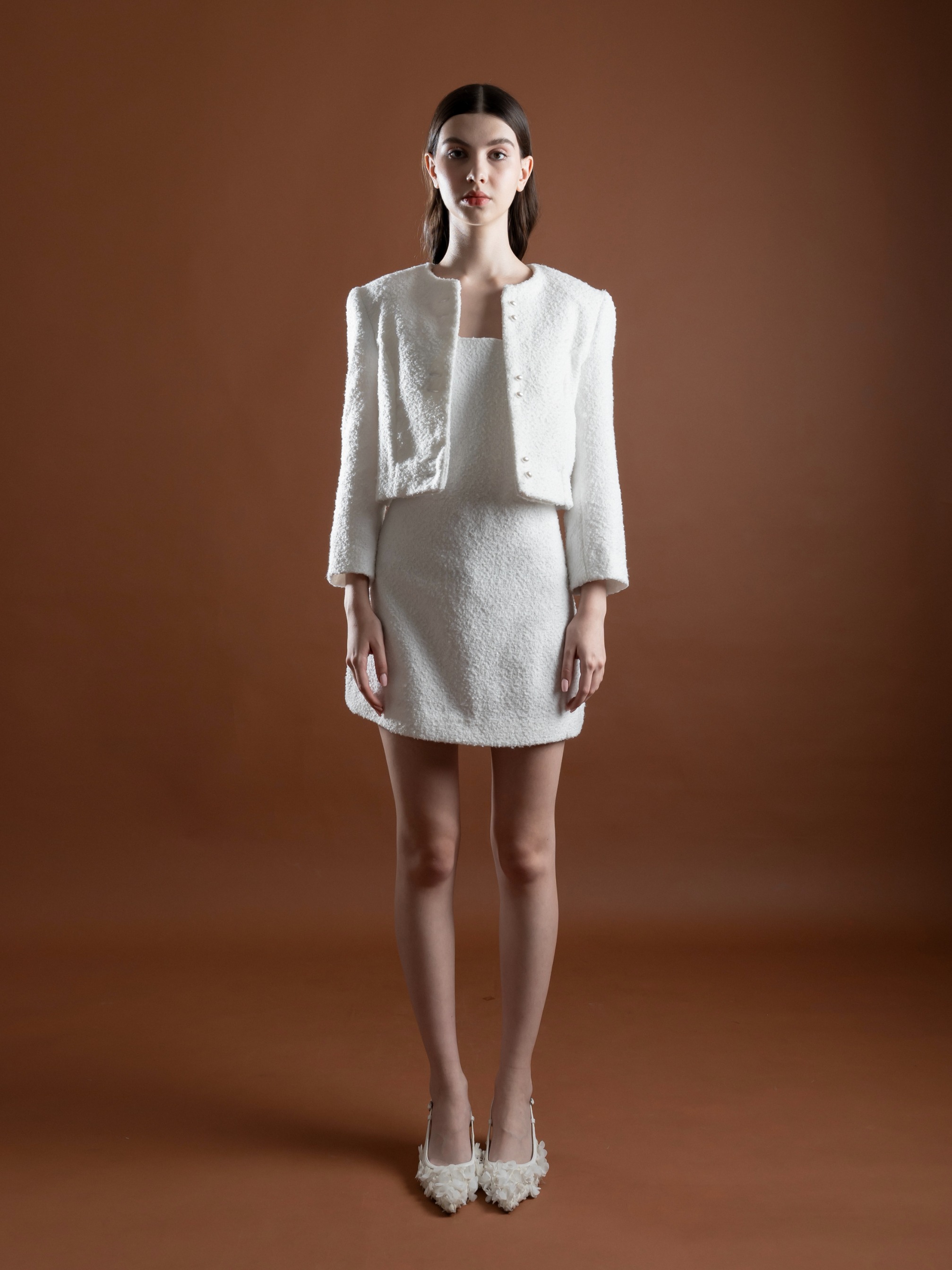 Pearl Pearl Tweed Tailored Jacket