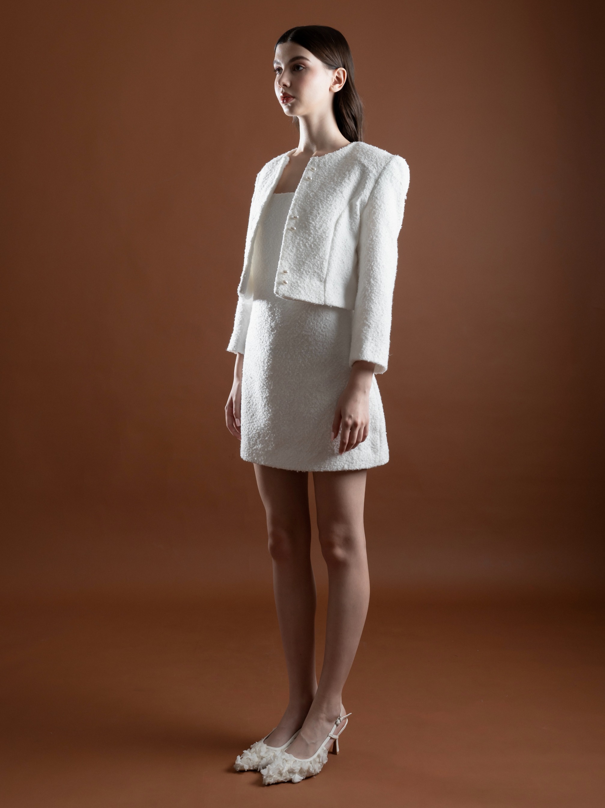 Pearl Pearl Tweed Tailored Jacket