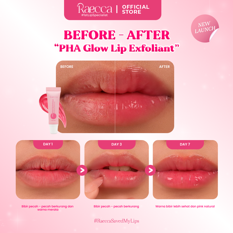 Raecca Lip Care - PHA Glow Lip Exfoliant