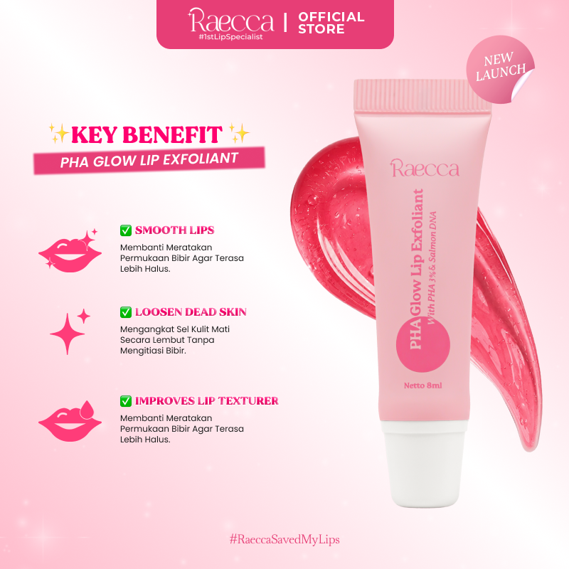 Raecca Lip Care - PHA Glow Lip Exfoliant