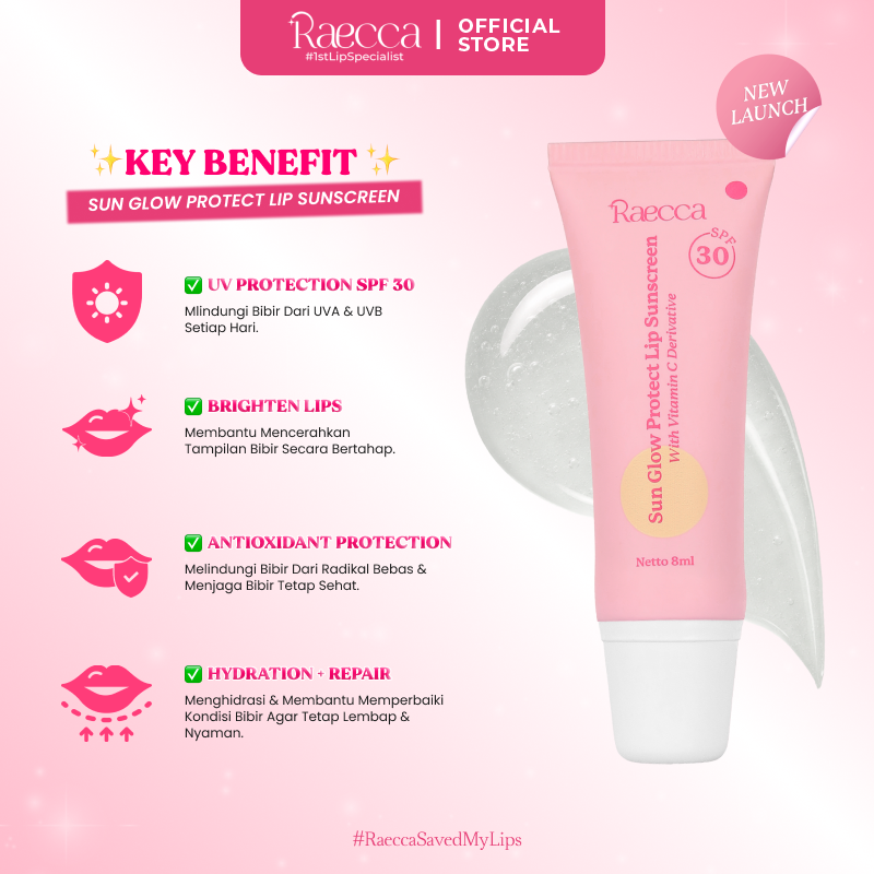 [NEW LAUNCHING] Raecca Lip Care - Sun Glow Protect Lip Sunscreen