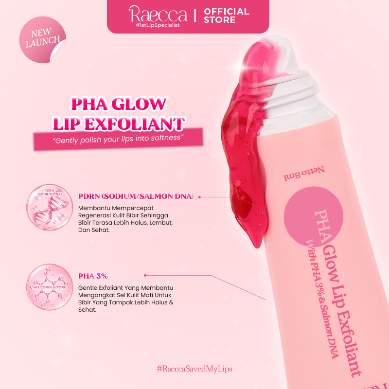 Raecca Lip Care - PHA Glow Lip Exfoliant