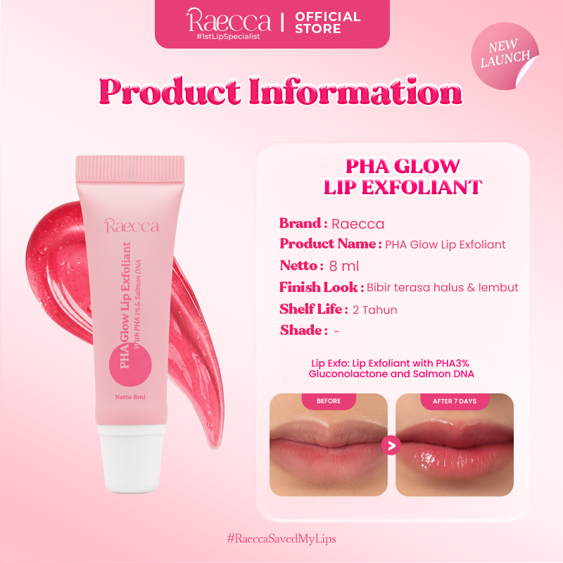 Raecca Lip Care - PHA Glow Lip Exfoliant