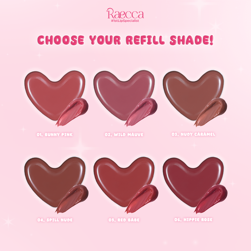 [REFILL SAJA TANPA CASE] Raecca Refill Tinted Jelly Balm - Tinted Lip Balm
