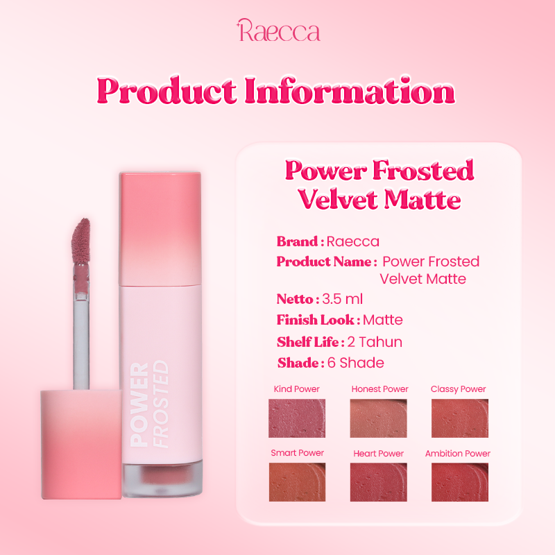 Raecca Power Frosted Velvet Matte - Lip Velvet Matte