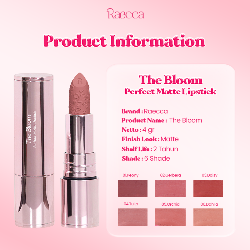 Raecca The Bloom Perfect Matte Lipstick - Lipstick Matte