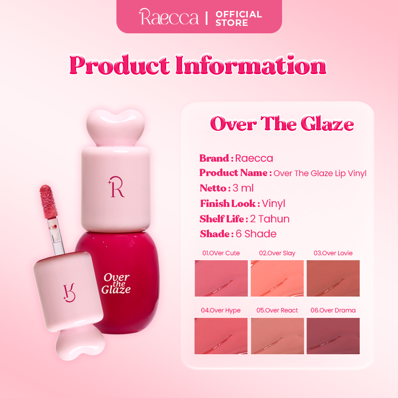[TASYA FARASYA APPROVED] Raecca Over The Glaze Lip Vinyl - Lip Vinyl