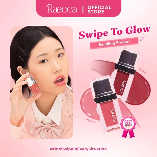 Image of Bundling Raecca Swipe To Glow - Bundle Lipgloss Ringan Anti Lengket Glossy Lip
