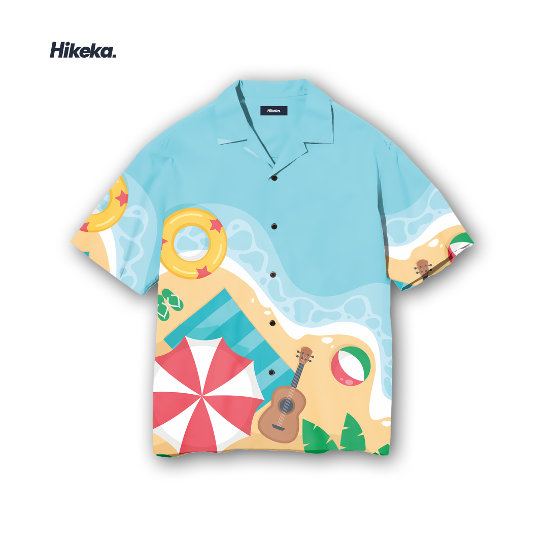 Kemeja Open Collar Lengan Pendek - Island Zuma