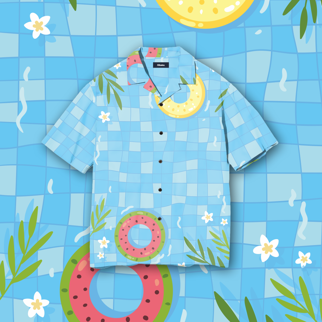 Kemeja Open Collar Lengan Pendek - Swinpol Savana