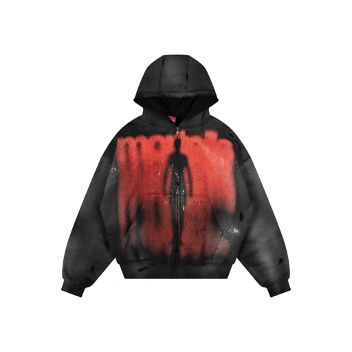 Image of MORTEILS - DECONST HOODIE BLACK