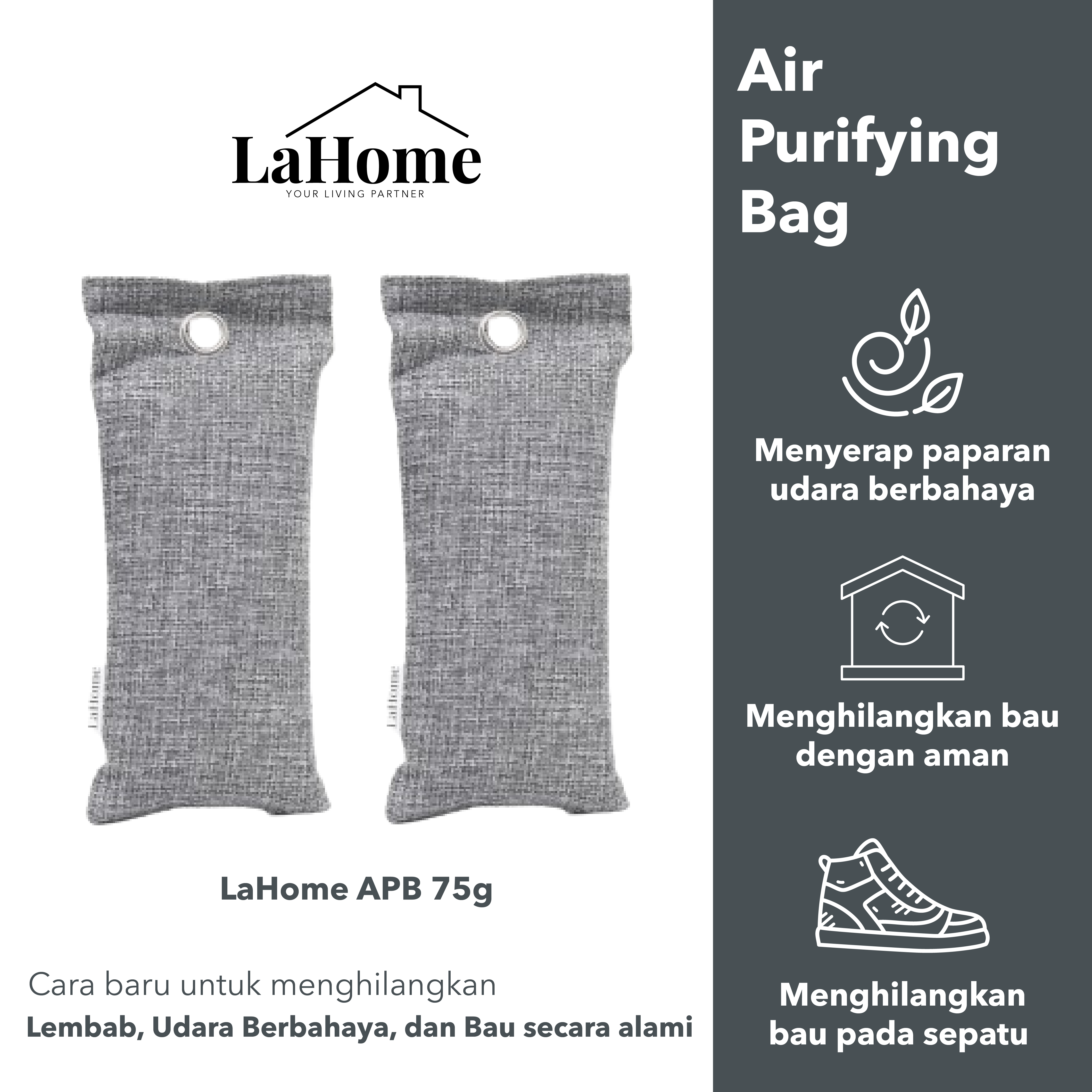 LaHome Living 75g 6pcs Bundling AIR PURIFYING BAG