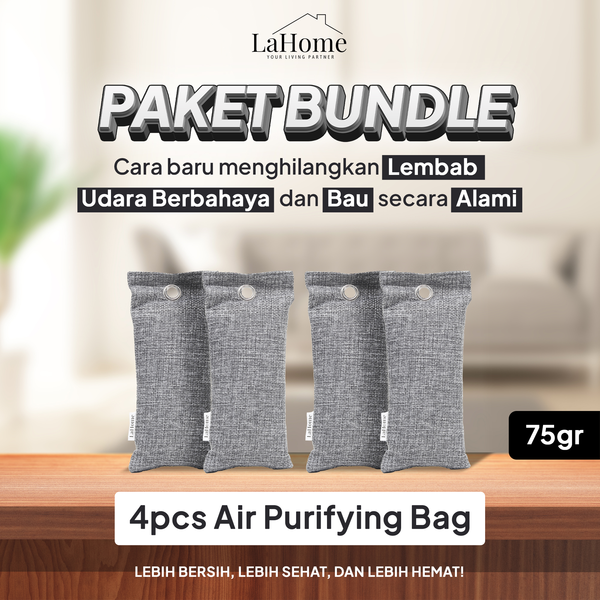 LaHome AIR PURIFYING BAG Bundling 4 Pcs 75g