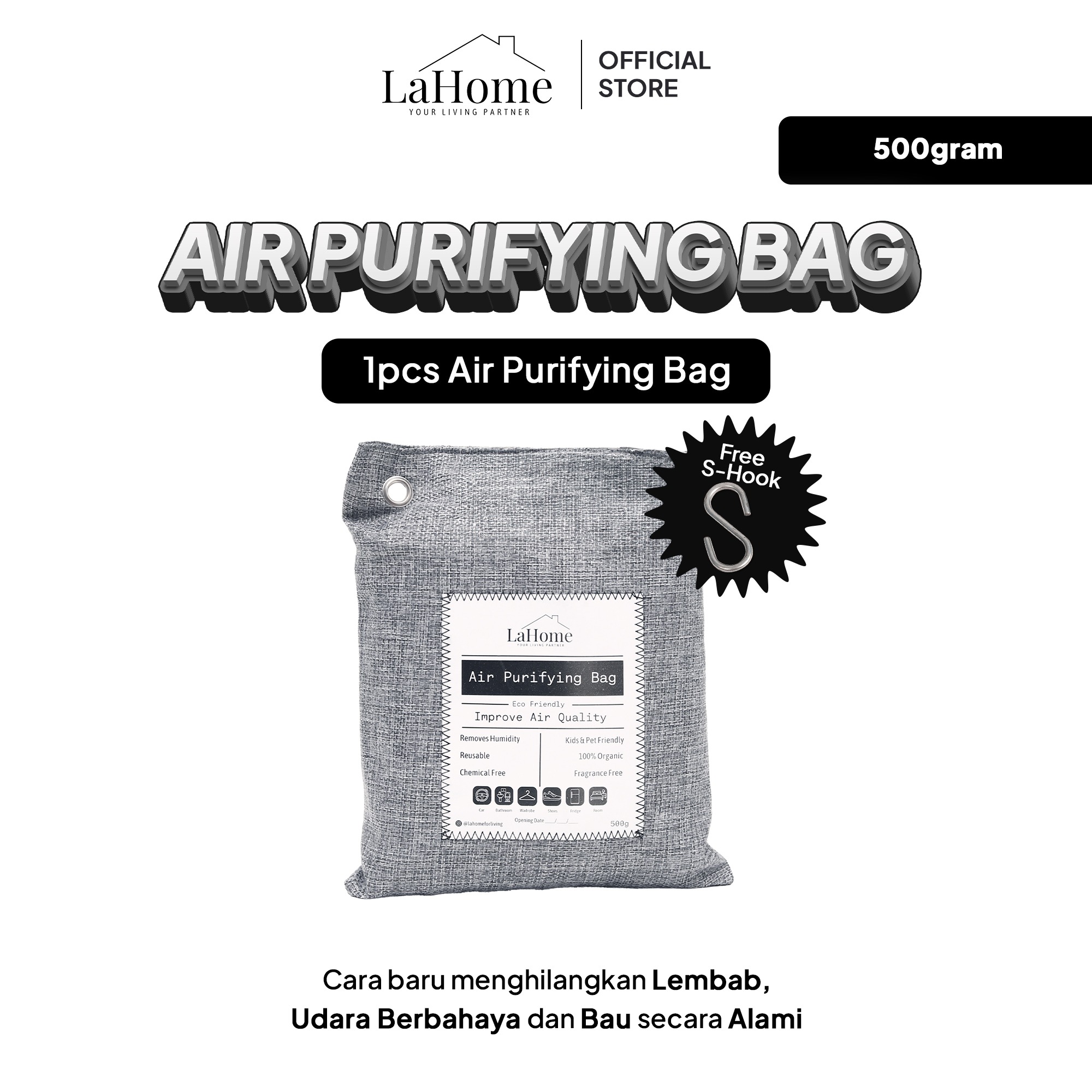 LaHome Living 500g AIR PURIFYING BAG