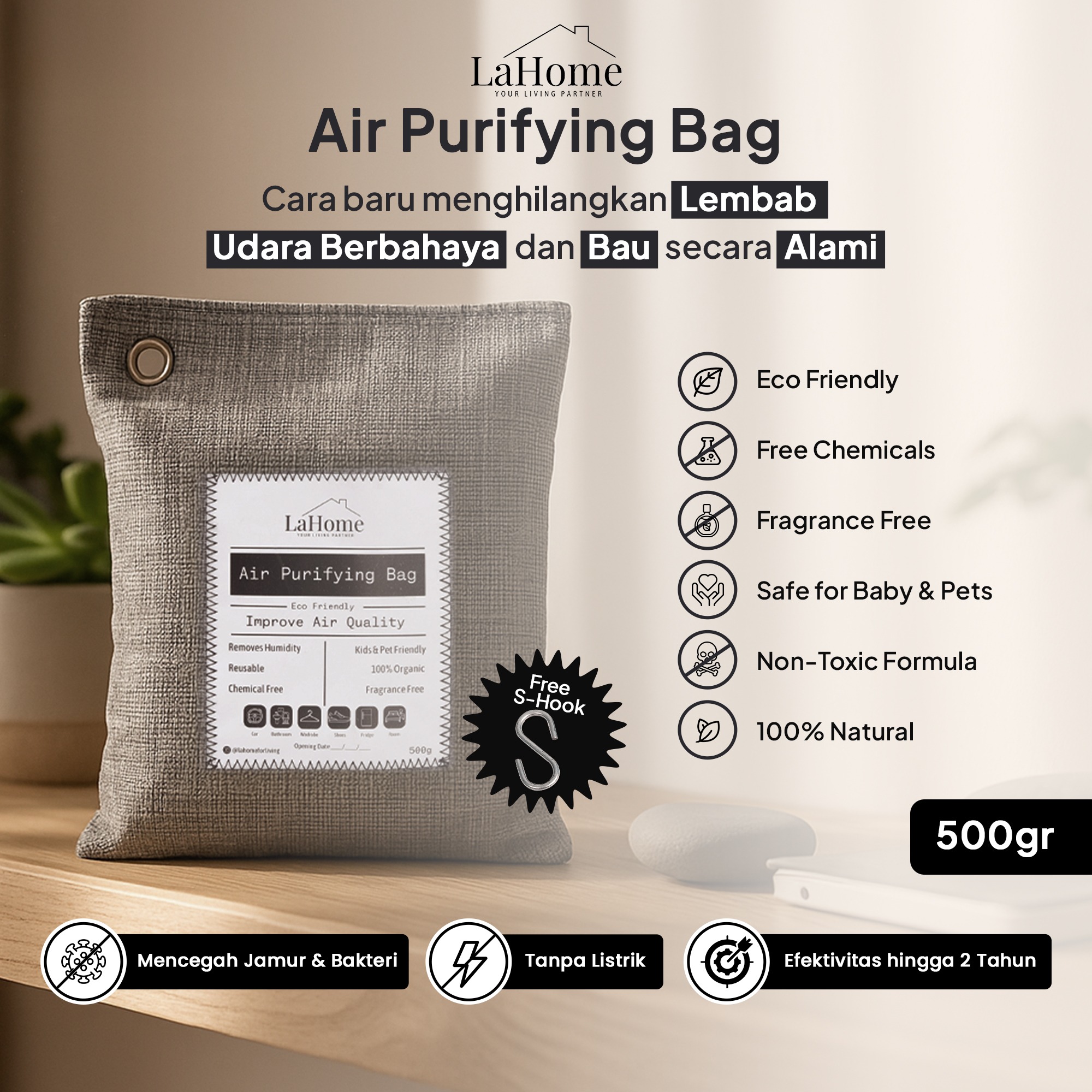 LaHome Living 500g AIR PURIFYING BAG