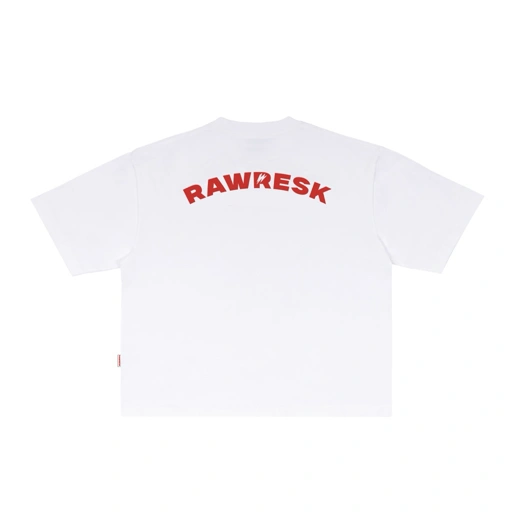 Image of RAWRESK - Vortexial - 16s White Boxy T-Shirt