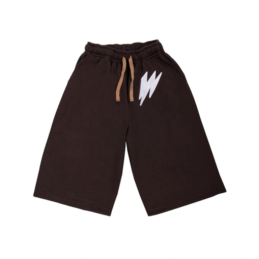 Image of RAWRESK - Fleece Dark Brown Sweat Short - Jorts