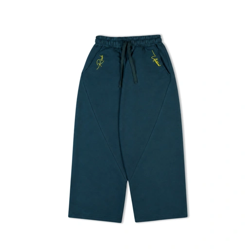 Image of RAWRESK RICH VORTEXIAL DARK TURQUOISE GREEN SWEATPANTS