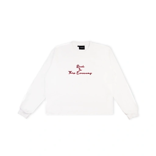 Image of  RAWRESK RICH IN THIS ECONOMY WHITE LS