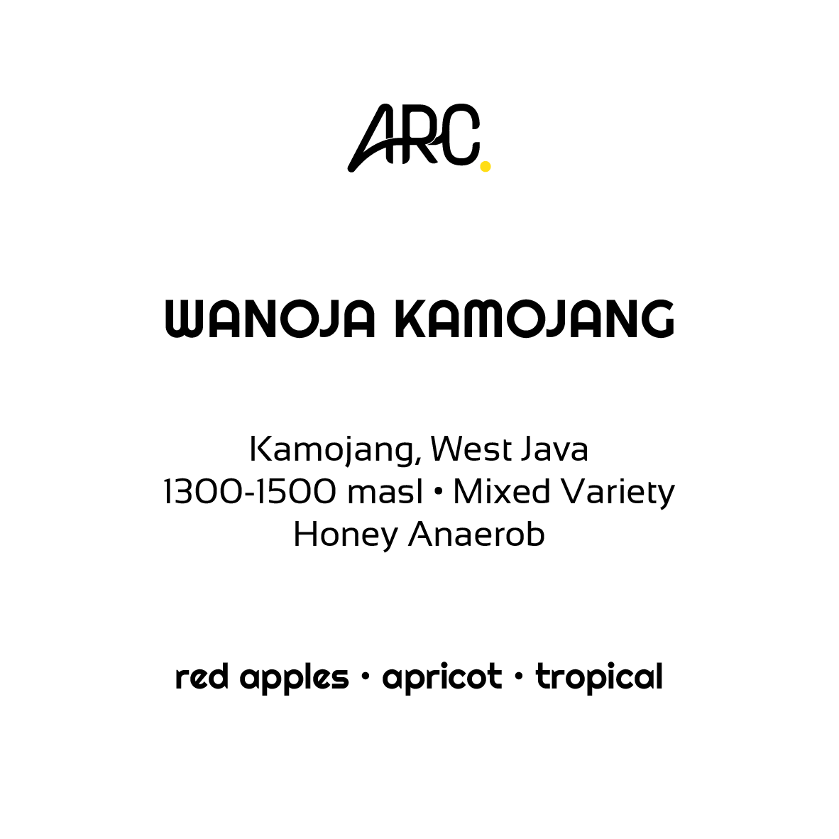 Wanoja Honey Anaerob - Specialty Coffee Filter Roast by ARC