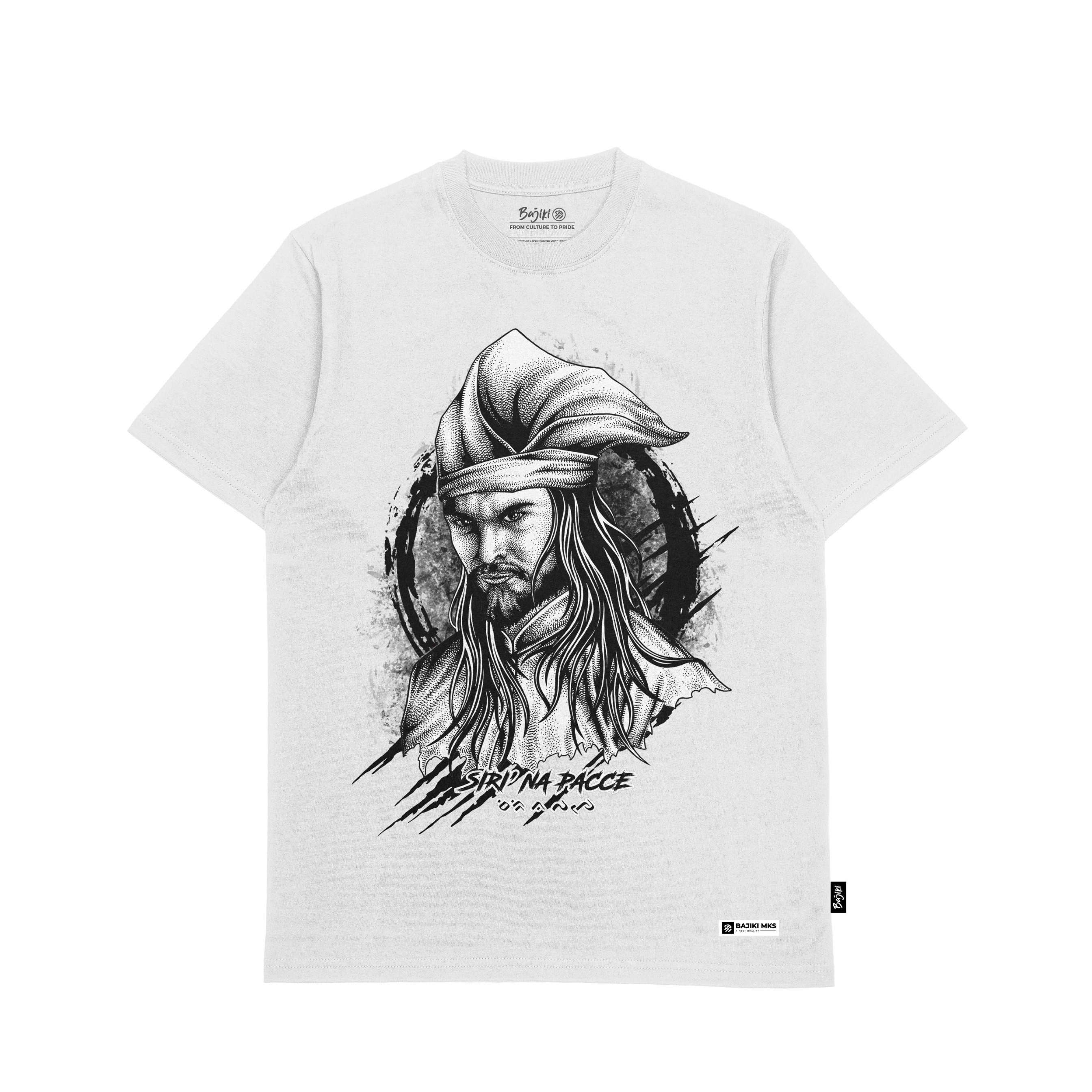Kaos Bajiki Makassar Sultan Hasanuddin V3 Graphic Putih