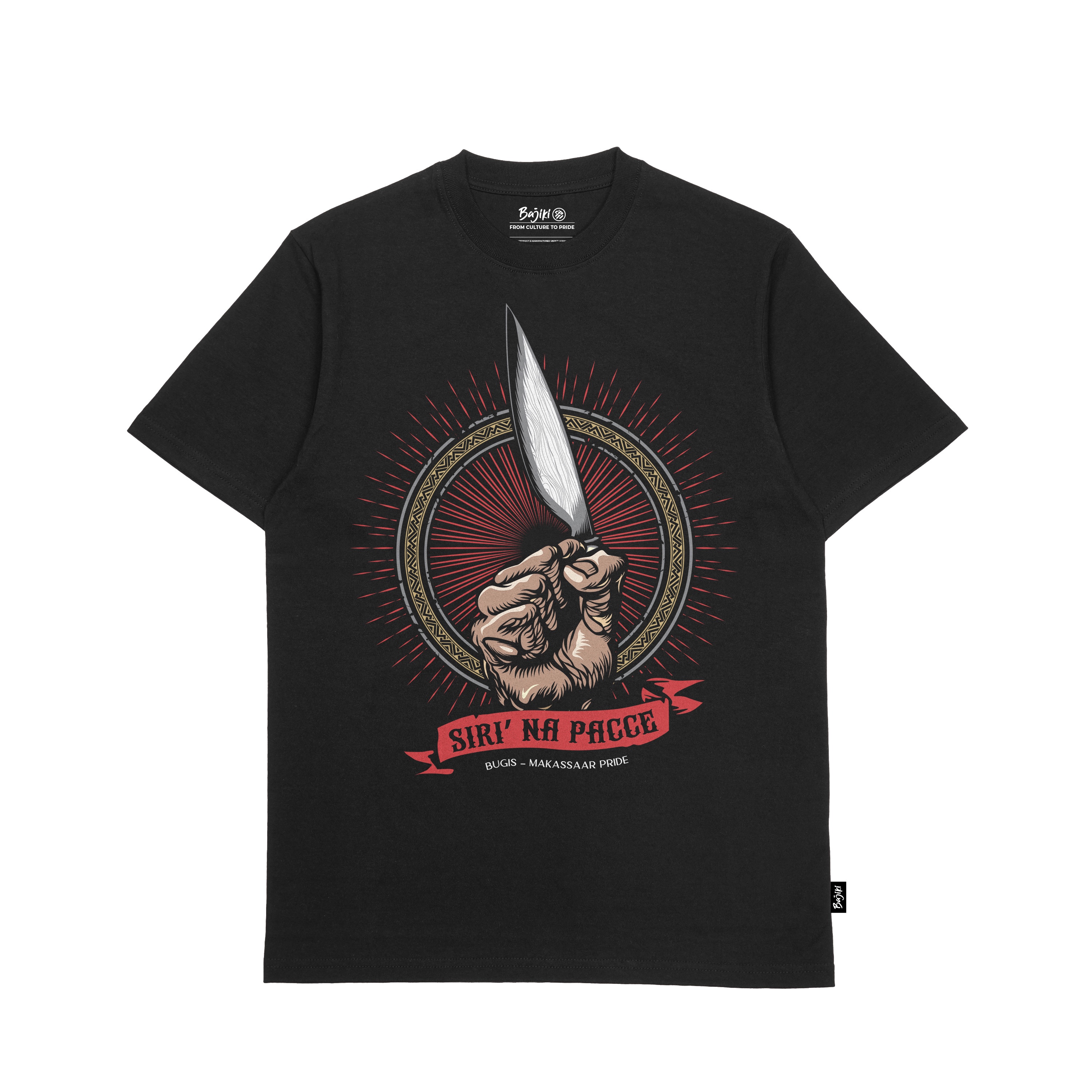 Kaos Makassar Bajiki Badik V1