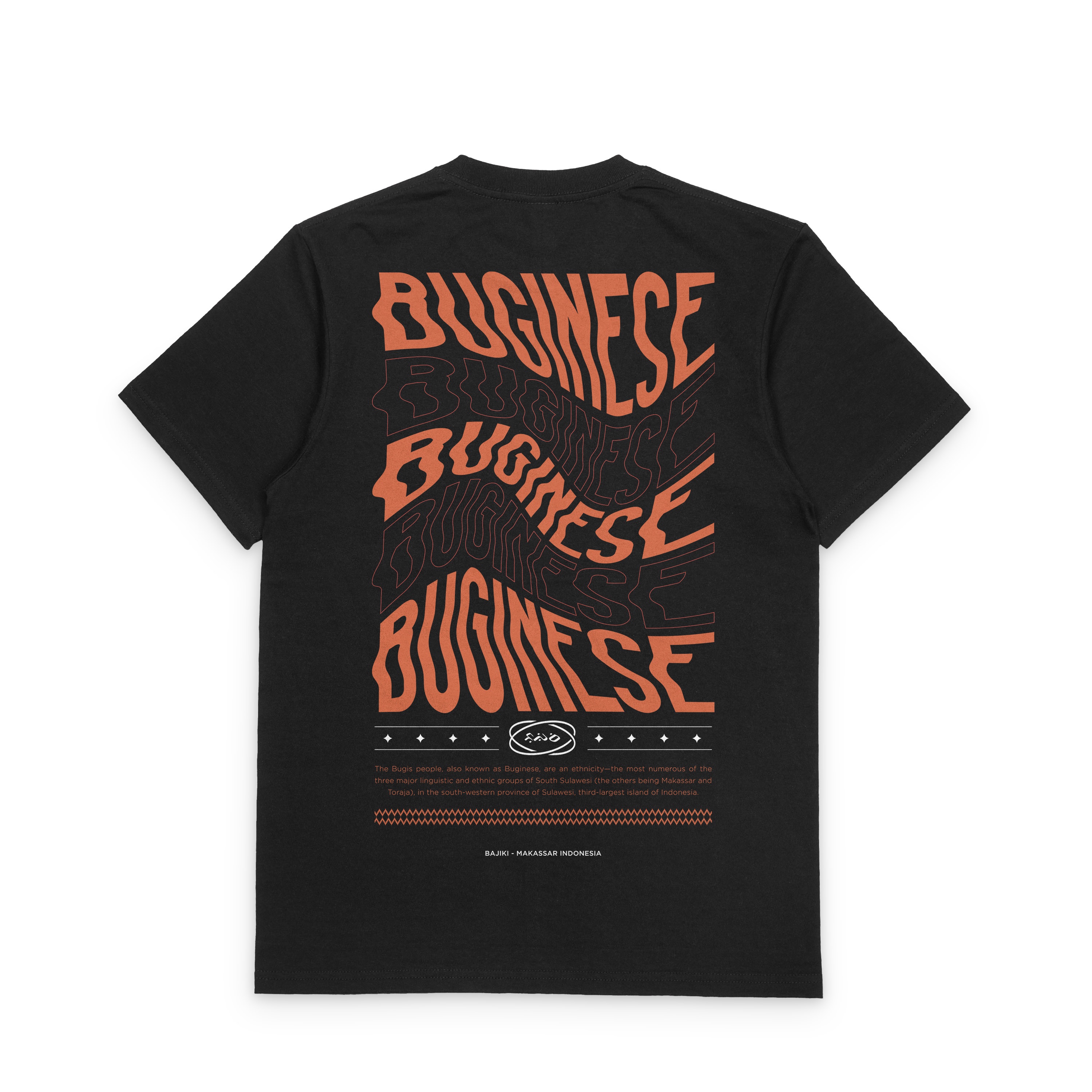 Kaos Makassar Bajiki Buginese Globe